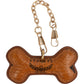 MCM Monogram Visetos Dog Bone Bag Charm