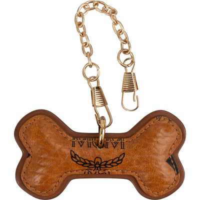 MCM Monogram Visetos Dog Bone Bag Charm