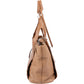 Miu Miu Vitello Madras Brown Leather Tote Shoulder Bag