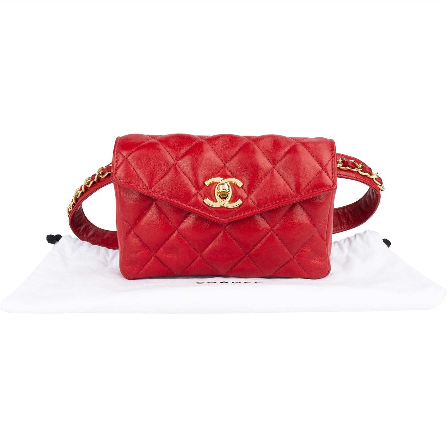 Chanel Quilted Lambskin CC Belt Crossbody Bag