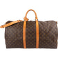 Louis Vuitton Monogram Canvas Keepall 55 Bandoulière Travel Bag