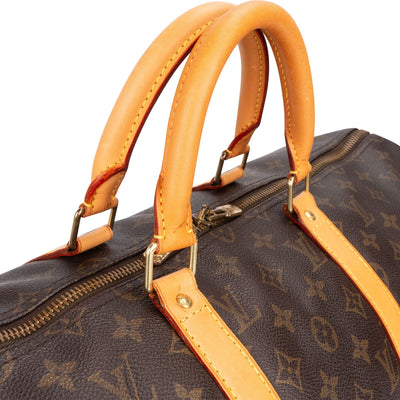 Louis Vuitton Monogram Canvas Keepall 50 Travel Bag