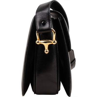 Celine Boxcalf Leather Horse Carriage Flap Triomphe Shoulder Bag