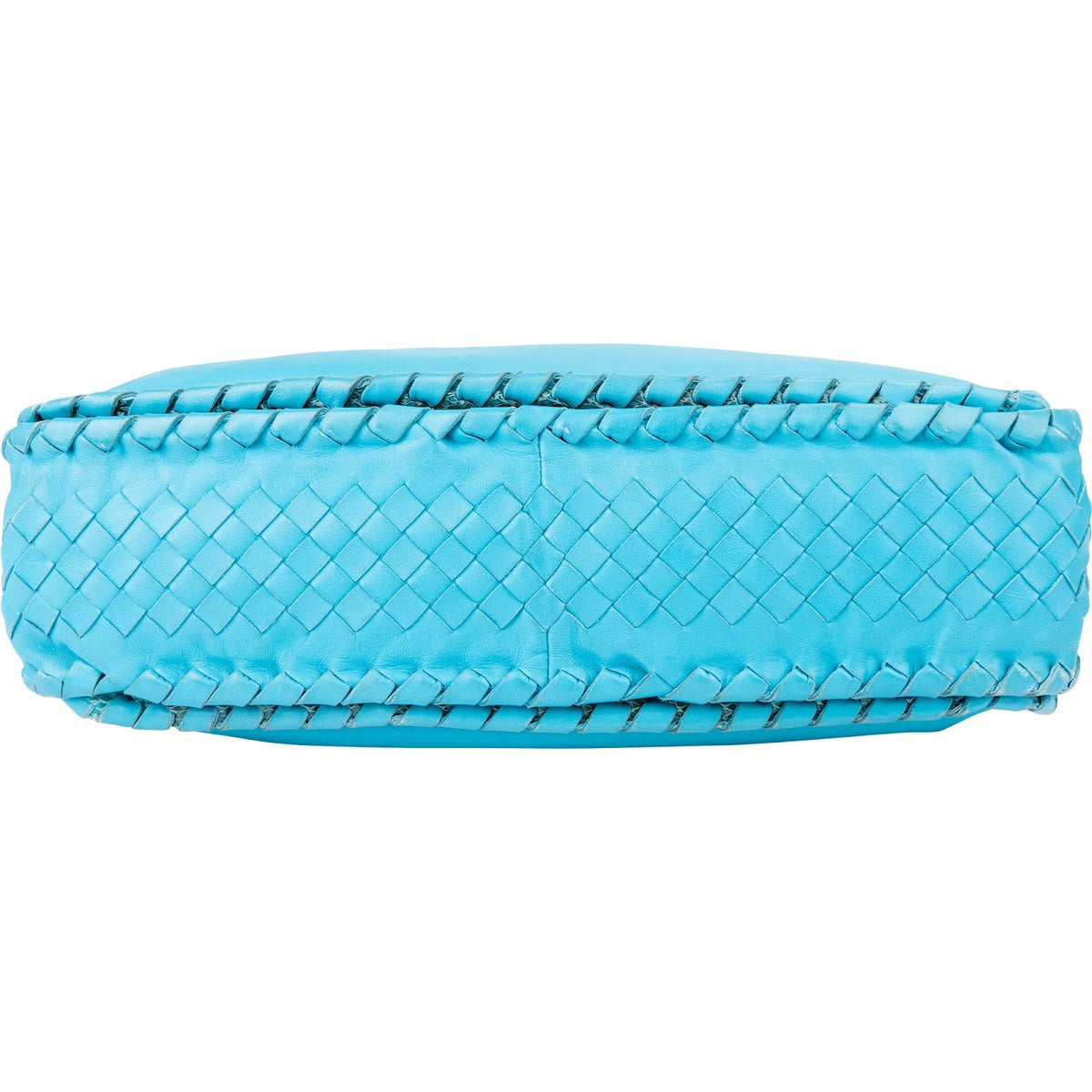 Bottega Veneta Blue Leather Snake Cervo Hobo Shoulder Bag
