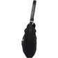 Fendi Black Cotton Baguette Buckel Shoulder Bag