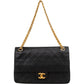 Chanel Quilted Lambskin 24K Gold Double Flap Shoulder Bag