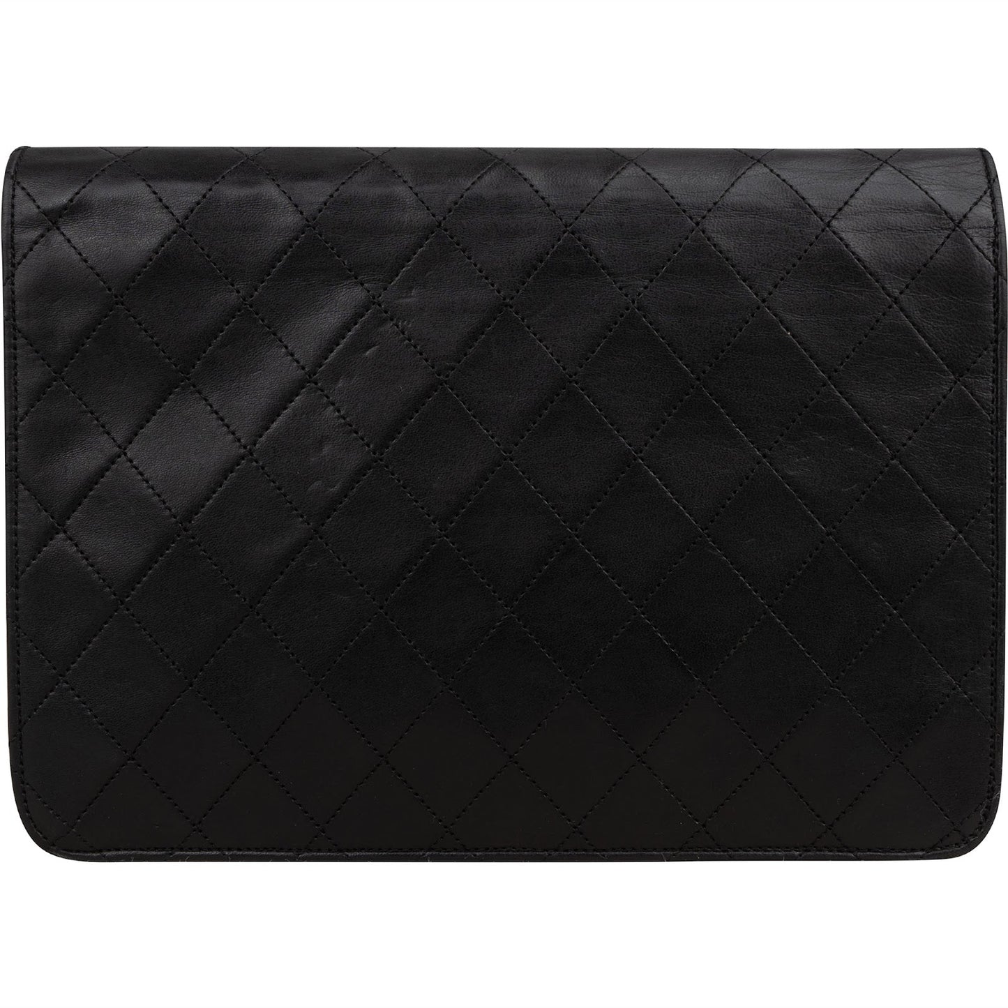 Chanel Quilted Lambskin 24K Gold Single Flap Shoulder Bag