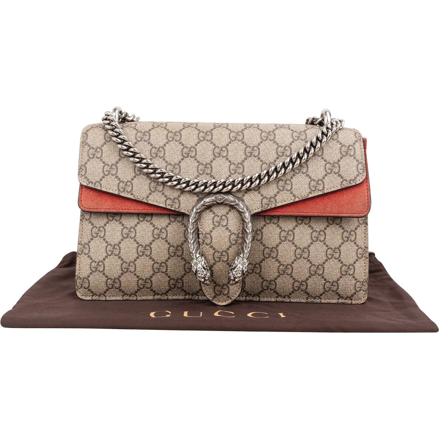 Gucci Monogram GG Supreme Canvas Dionysus Shoulder Bag