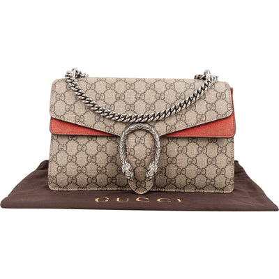 Gucci Monogram GG Supreme Canvas Dionysus Shoulder Bag