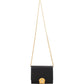 Prada Saffiano Leather Round Lock Flap Small Crossbody Bag