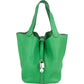 Hermès Green Taurillon Clemence Picotin Lock 22 (MM) Handbag