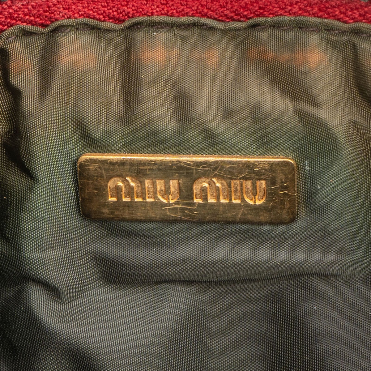 Miu Miu Matelassé Nappa Leder Wristlet Pouch Clutch, Bild 6 von 7