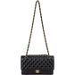 Chanel Quilted Caviar Leather Gold Medium Double Flap Crossbody Bag