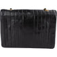 Chanel Chevron Lambskin 24K Gold Single Flap Shoulder Bag