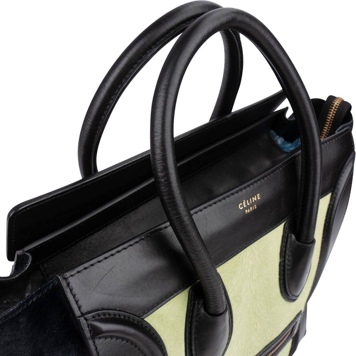 Céline Luggage aus Kalbsfell und Leder – Ansicht 3