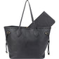 Louis Vuitton Noir Monogram Empreinte Leather Neverfull MM Shoulder Bag