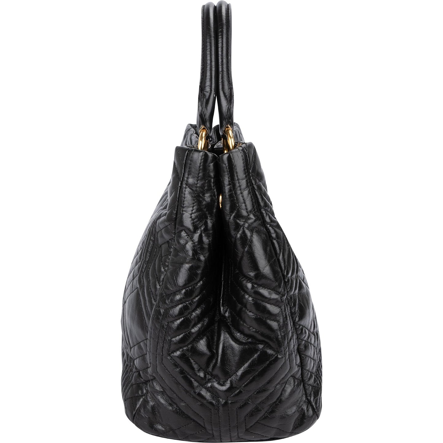 Miu Miu Quilted Nappa Leather Tote Handbag