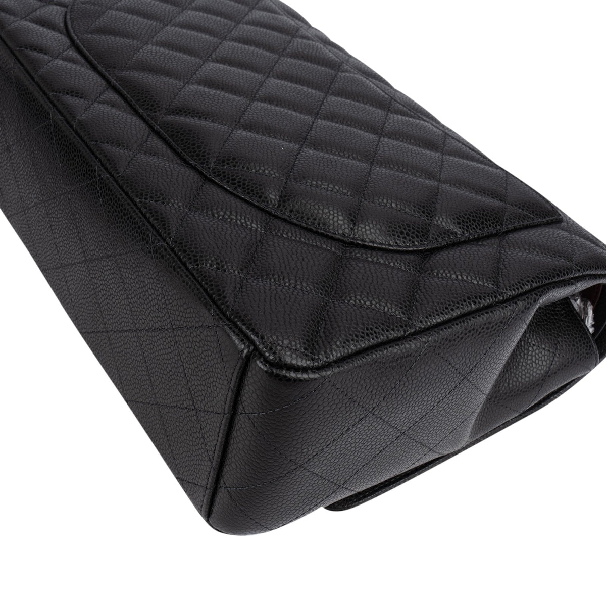 Chanel Quilted Caviar Leather Maxi Double Flap Crossbody Bag