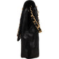 Chanel Chevron Lambskin 24K Gold Single Flap Shoulder Bag