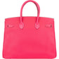 Hermès Rose Tyrien Epsom Leather Birkin 35 Handbag