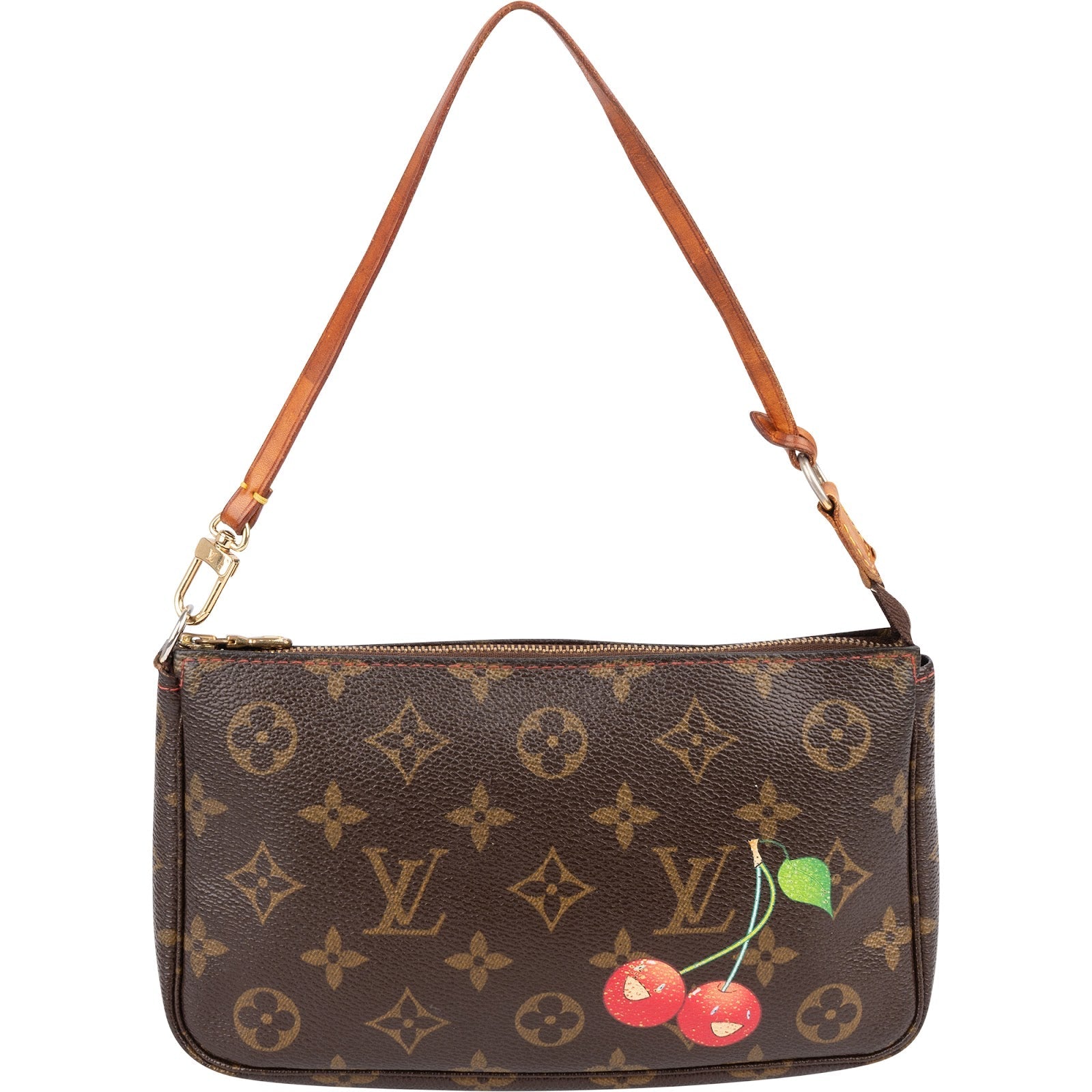 Louis Vuitton Monogram Canvas Cerises Pochette Accessoires Cherry Handbag