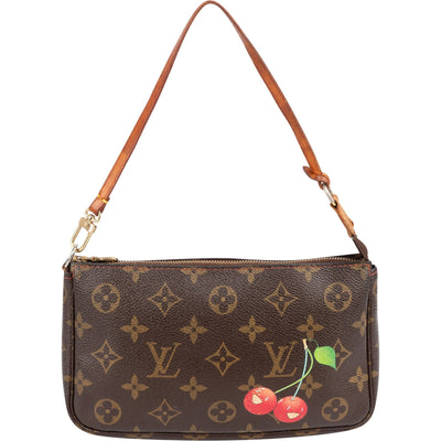 Louis Vuitton Monogram Canvas Cerises Pochette Accessoires Cherry Handbag