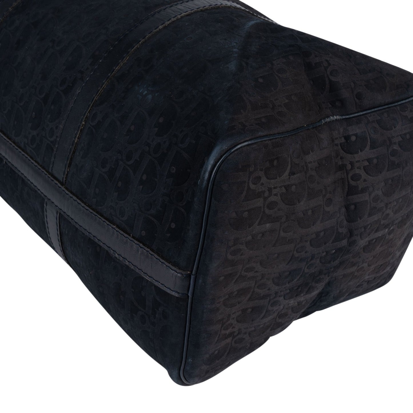 Christian Dior Monogram Suede Trotter Boston 50 Weekender Bag