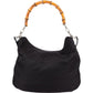 Gucci Nylon Bamboo Hobo Shoulder Bag