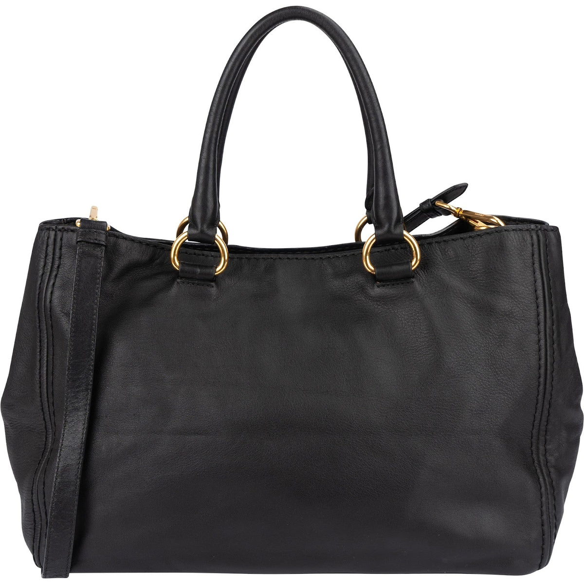 Prada Black Nappa Leather Tote Handbag