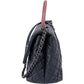 Chanel Quilted Caviar Leather Lizard Coco Handle Flap Handbag