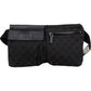 Gucci Black Monogram GG Belt Crossbody Bag