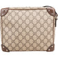 Gucci Monogram GG Supreme Canvas Studded Trunk Crossbody Bag