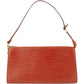 Louis Vuitton Cognac Epi Leather Pochette Accessoires Handbag