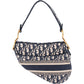 Christian Dior Oblique Trotter Monogram Jacquard Saddle Shoulder Bag