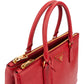 Prada Galleria aus rotem Saffiano-Leder – Ansicht 2
