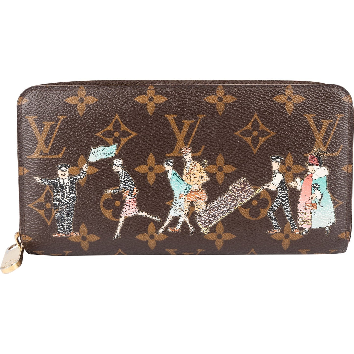 Louis Vuitton Monogram Canvas Illustre Transazlantic Zippy Wallet