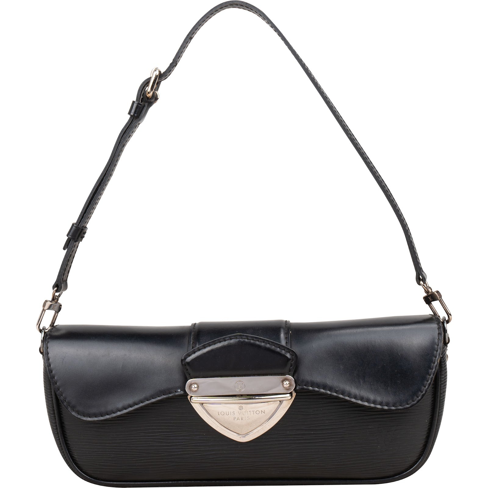 Louis Vuitton Noir Epi Leather Montaigne Pochette Shoulder Bag
