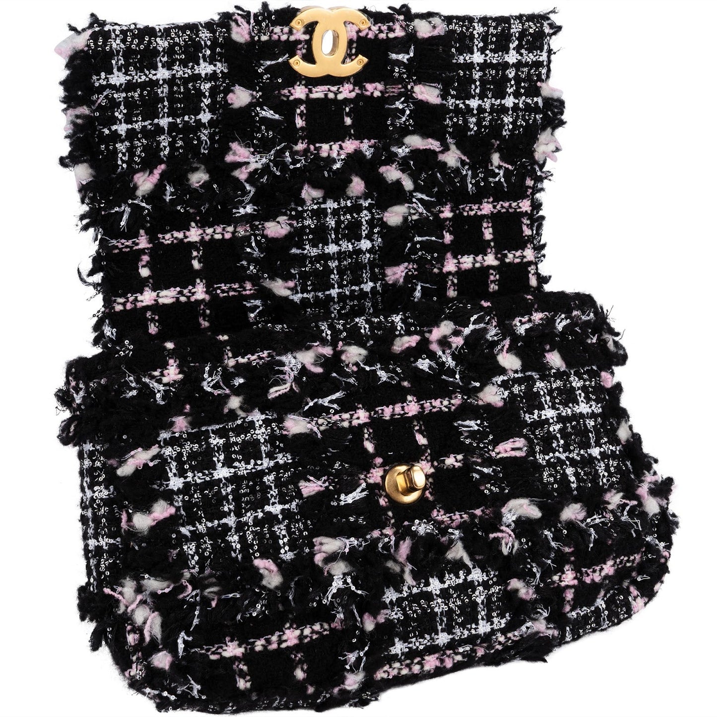 Chanel 19 Tweed Single Flap Crossbody Bag