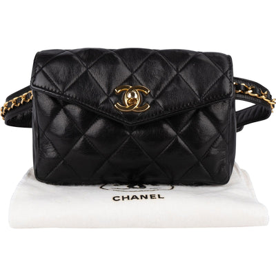 Chanel Quilted Lambskin CC Belt Bum Waist Bag