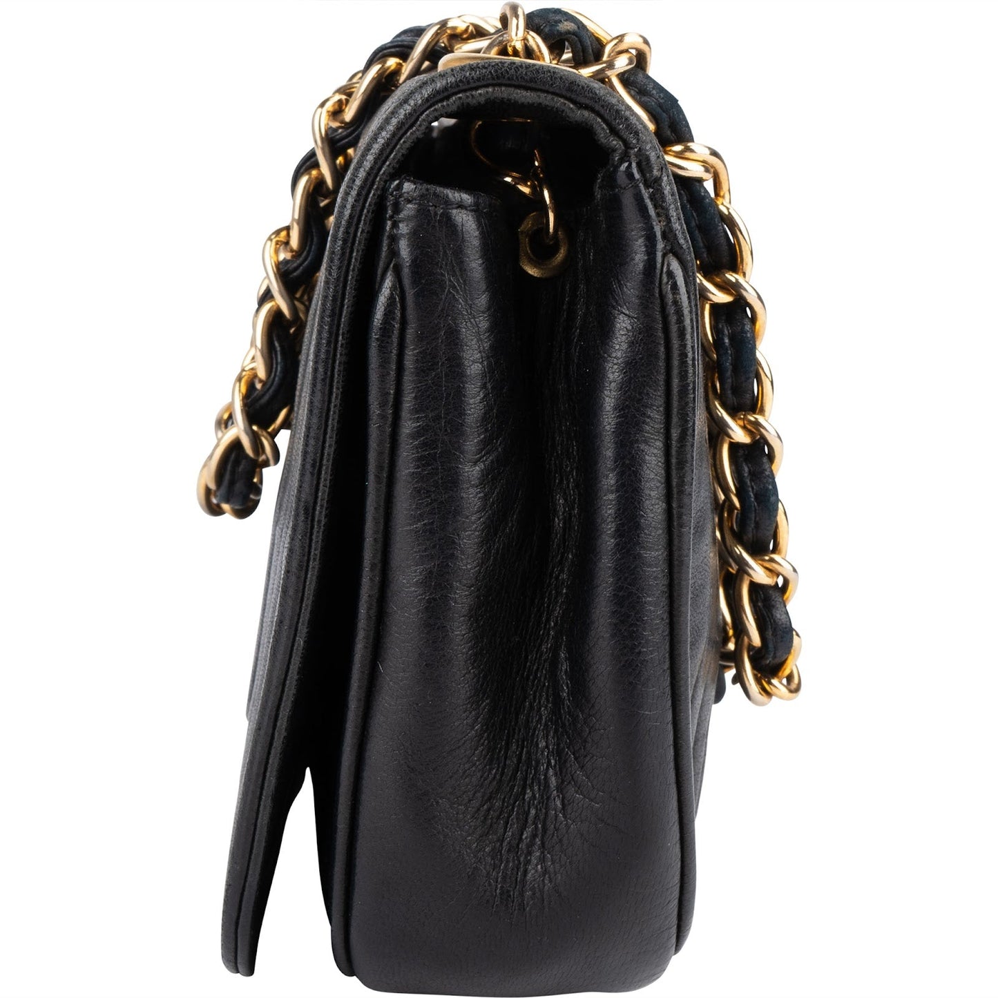 Chanel Lambskin CC Single Flap Camera Crossbody Bag