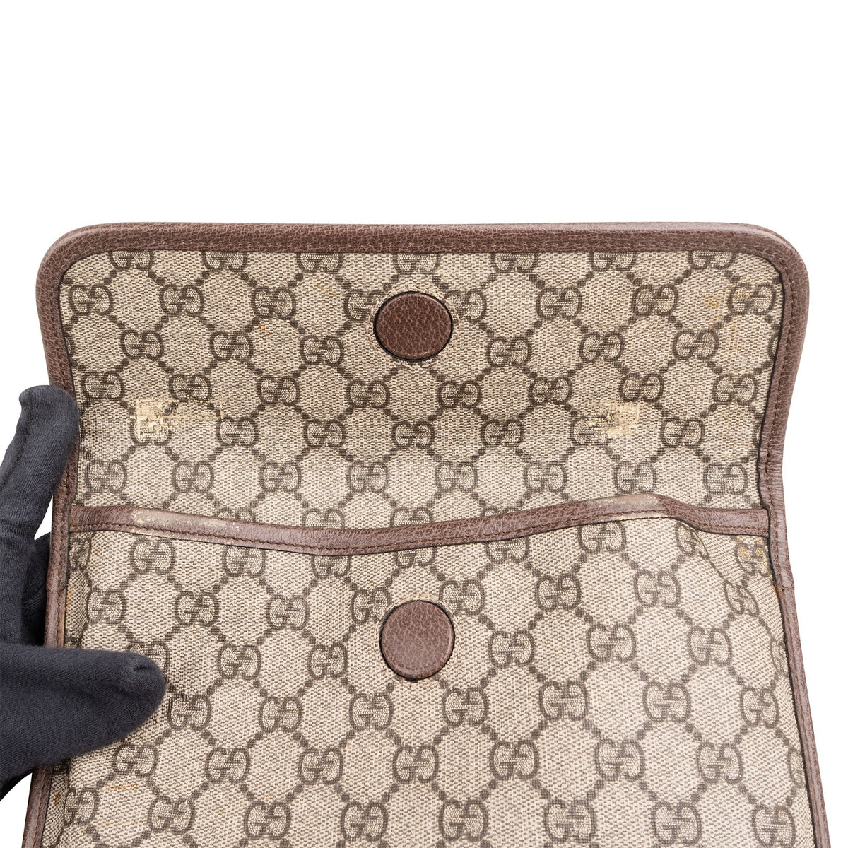 Gucci Monogram GG Supreme Canvas Neo Vintage Belt Crossbody Bag