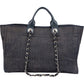 Chanel Denim Deauville Tote Shoulder Bag