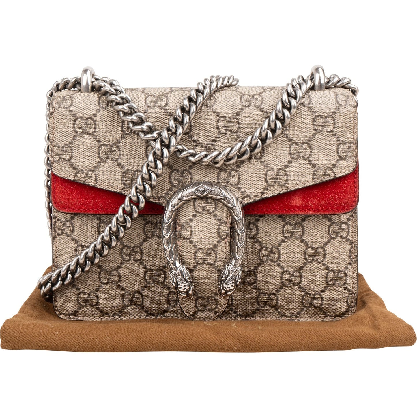 Gucci Monogram GG Supreme Dionysus Shoulder Crossbody Bag