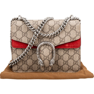 Gucci Monogram GG Supreme Dionysus Shoulder Crossbody Bag