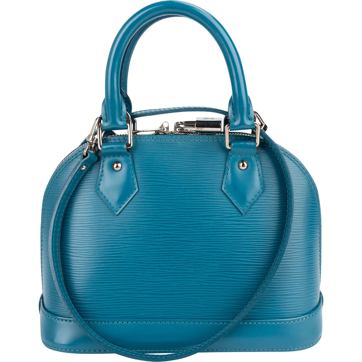 Louis Vuitton Alma BB aus blauem Epi-Leder – Ansicht 5