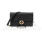 Gucci Grained Leather Interlocking GG Wallet On Chain Crossbody Bag