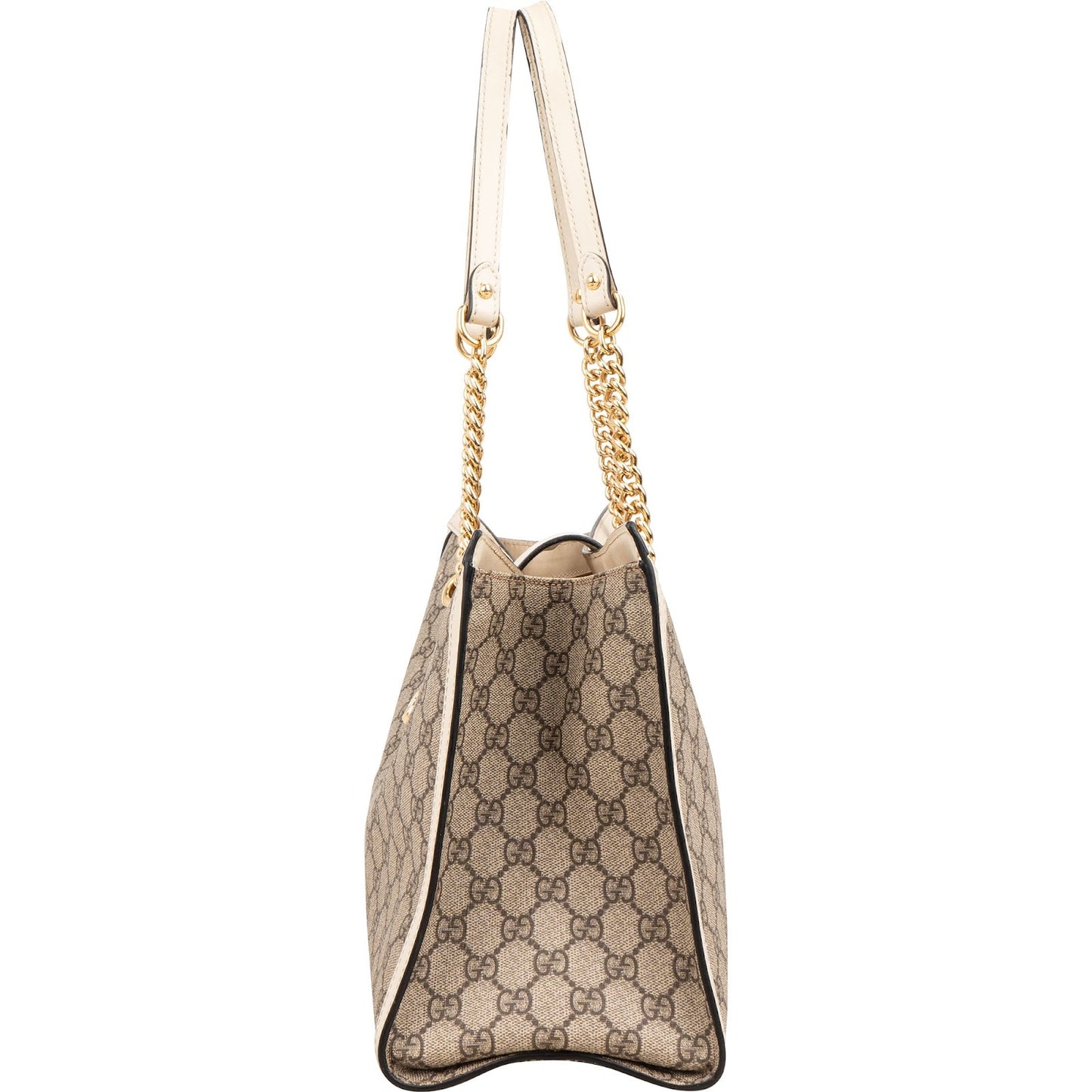Gucci Monogram GG Supreme Medium Padlock Shoulder Bag