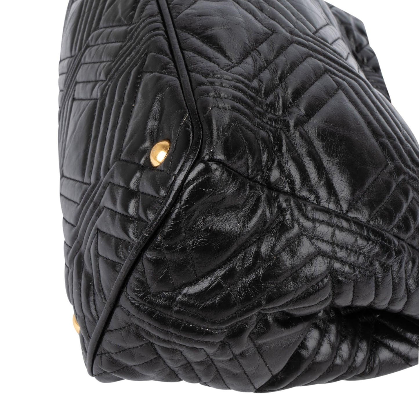 Miu Miu Quilted Nappa Leather Tote Handbag