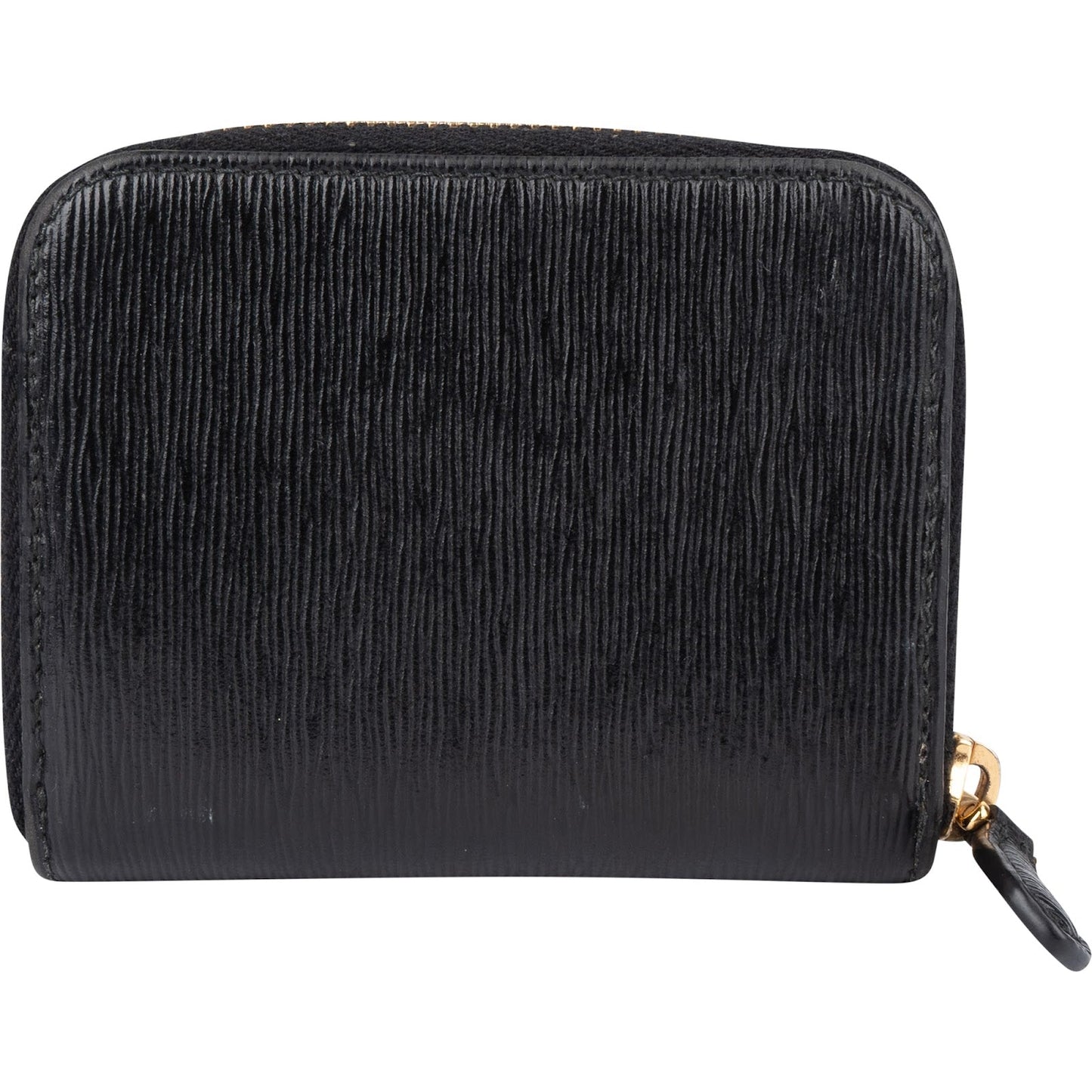Prada Saffiano Leather Zip Around Wallet