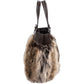 Chanel Faux Fur CC Charm Tote Handbag